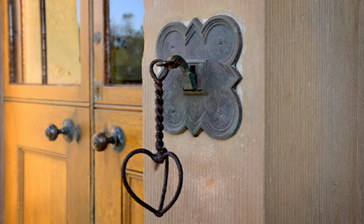 An ornate doorbell