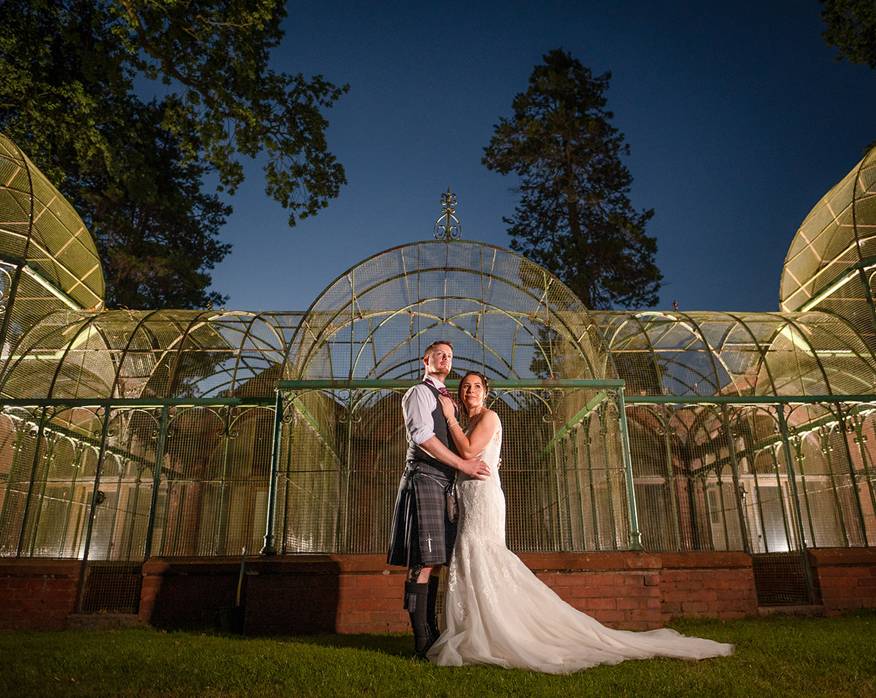 Kinmount House Couple Aviary Night