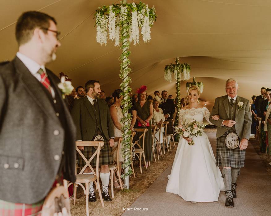 Kinmount House Garden Canopy Aisle Father