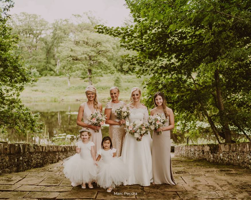 Kinmount House Garden Canopy Bridesmaids
