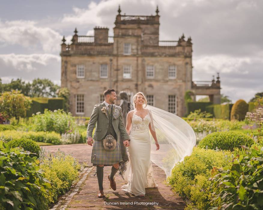 Kinmount House Italian Garden Veil wind